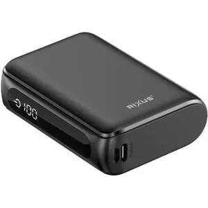 Powerbank 20.000 mAh kompakt med digital display sort