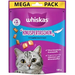 8x180g Temptations Whiskas Laks kattesnack