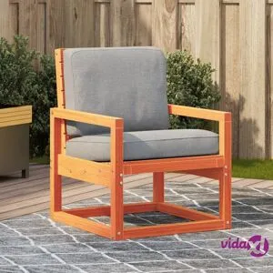 vidaXL Puutarhatuoli ruskea 57,5x63x76 cm täysi mänty