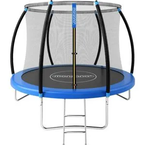monzana® Trampolin Ø244cm Sicherheitsnetz innen TÜV GS