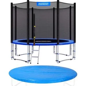 monzana® Trampolin Ø366cm inkl Sicherheitsnetz TÜV SÜD GS Abdeckung