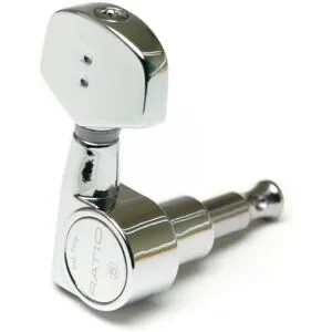 Graph Tech PRN-2411-C0 Ratio Tuners Acoustic Contemporary 3+3 Chrome