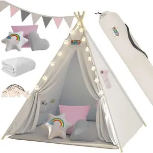 Spielwerk® Tipi Spielzelt Rosa 160x130x130cm