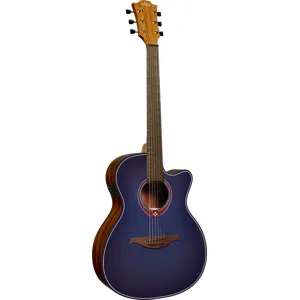 Lag T BLUE ACE Tramontane Special Edition Blue Auditorium Cutaway Acoustic-Electric
