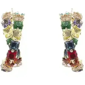 Satana Ørestikker Med Mange Farver, Guld Eller Sølv (Farve: Sølv)