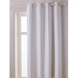 VERTBAUDET Cortinado opaco, com ilhós, aos triângulos cru/triângulos