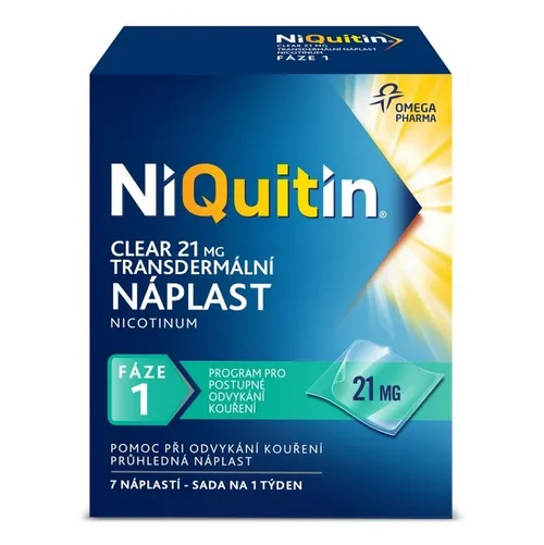 NIQUITIN Clear 21 mg 7 ks náplastí