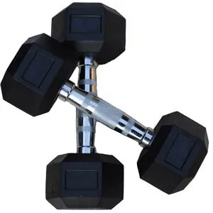 Body-Solid Tools Halteres de caucho Body-Solid HEXRU - 32.5kg (HEXRU32.5)