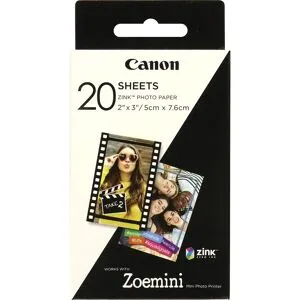 Canon Papel Foto Zink ZP-2030 20 Folhas (Zoemini)