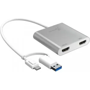 J5create Usb-C Till Dual Hdmi Multi-Monitor Adapter