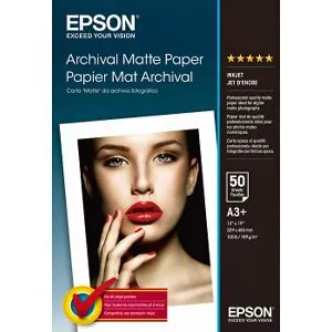 Epson A3+ Archival Matte Paper, 50 ark, 192g/m2