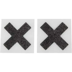 Cottelli Collection Nipple Sticker Cross Black
