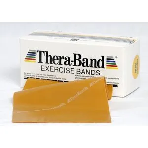 Thera Band 5.5 metros: Fitas de Látex de Resistência Forte Especial - Cor Oro