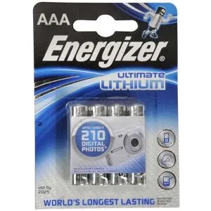 Energizer Ultimate Lithium batteri - AAA, 4stk