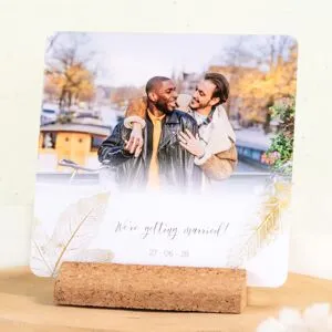 smartphoto Grusskarte quadratisch mit abgerundeten Ecken zur Hochzeit