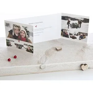 smartphoto Doppelt gefaltete Grusskarte Panorama Querformat zur Hochzeit