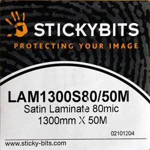 STICKYBITS Déstockage Film Lamination Satin 1300 mm x 50 m