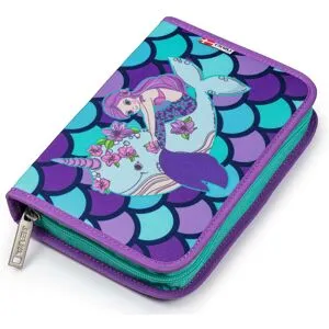 JEVA penalhus med indhold - Rainbow Mermaid ONEZIP