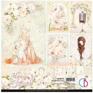 Ciao Bella Scrapbook-Papier "Always & Forever"