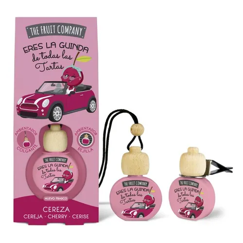 The Fruit Company Ambientador de Cereza para coche con pinza