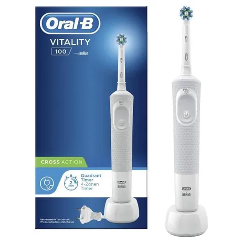 Oral-B Vitality 100 elektrisk tandborste - Vit - Oscillerande - 2 min timer