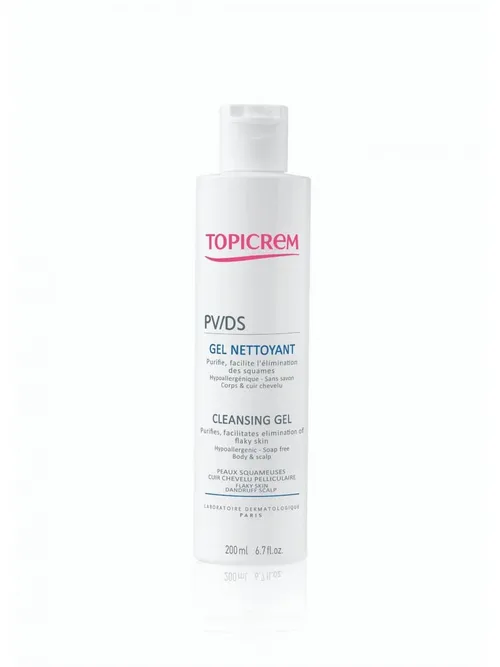 Topicrem Gel de curățare pentru corp și scalp PV / DS(Cleansing Gel) 200 ml