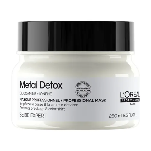 L'Oréal Professionnel Mască pentru păr vopsit și deteriorat, pentru strălucirea părului, culoare de lungă durată, textură bogată Serie Expert Metal De