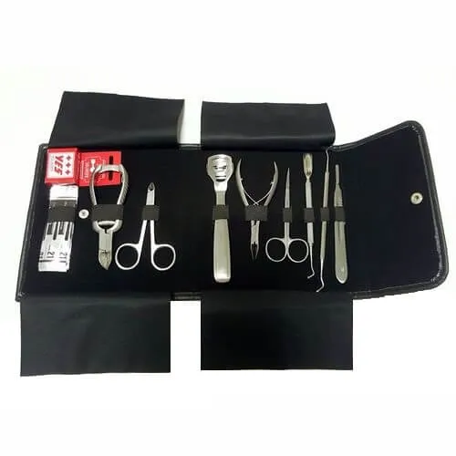Surgana Set pentru pedichiură cu 10 piese profesionale