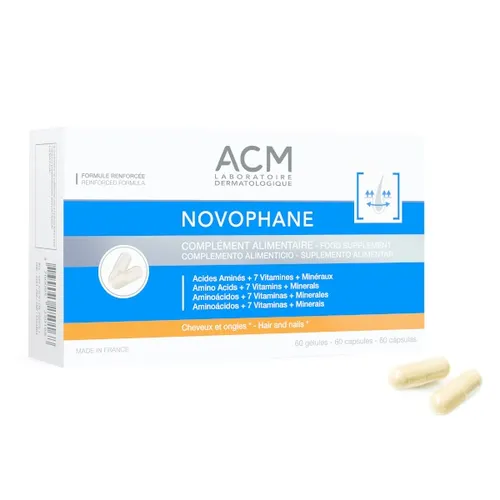 ACM Supliment alimentar pentru promovarea calității parului si unghiilor Novophane 60 capsule