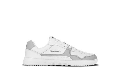 Barefoot tenisky Barebarics Zing - White & Light Grey - Leather