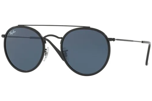 Ray-Ban Round Double Bridge RB3647N 002/R5 ONE SIZE (51) Fekete Unisex Napszemüvegek