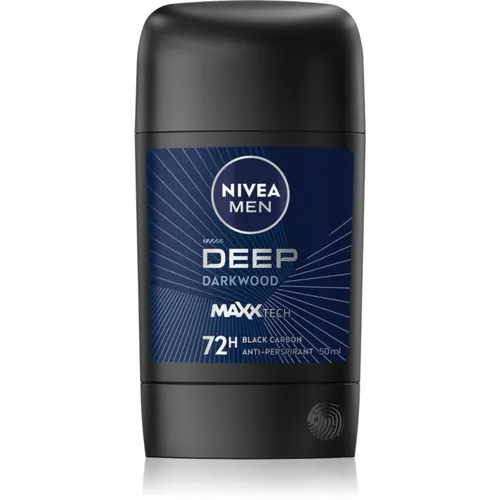 NIVEA MEN Deep antitraspirante solido per uomo Black Carbon Dark Wood 50 ml