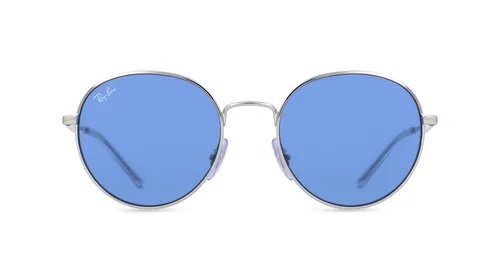 Ray-Ban RB 3681 Unisex-Sluneční brýle Celoobrubové Kulatý Kov-rámy, stříbrná