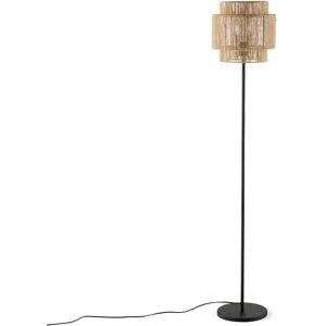 LA REDOUTE INTERIEURS Lampadaire en métal fer et chanvre, Yaku