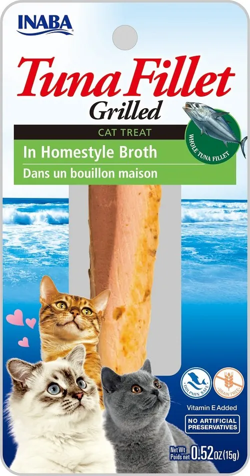 INABA Cat Grilled Tuna Fillet - v rybím vývaru 15 g