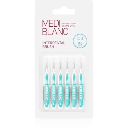 MEDIBLANC Interdental Pick-brush scovolino interdentale 0,6 mm Blue 6 pz