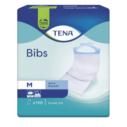 tena baberos desechables adultos talla s/m 150 unidades