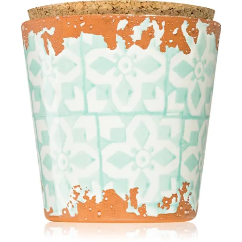 Wax Design Mosaic Green Mint candela profumata 10x10 cm