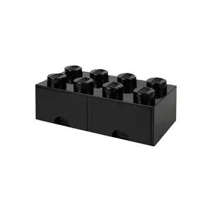 Room Copenhagen LEGO Brick Drawer 8 schwarz, Aufbewahrungsbox