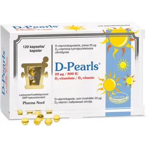 D-Pearls 20 mikrog 120 kaps