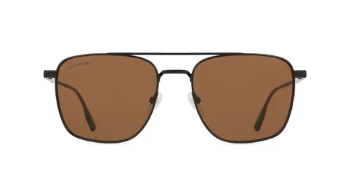 Lacoste L261S Unisex-Sluneční brýle Celoobrubové Pilot Kov-rámy, černá