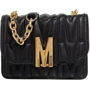 Moschino Schultertasche - "M" Group Quilted Shoulder Bag - Gr. unisize - in Schwarz - für Damen