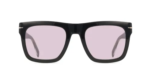David Beckham DB 7000/S FLAT Pány-Sluneční brýle Celoobrubové Hranatý Acetát-rámy, černá