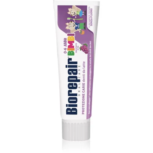 Biorepair Kids 0-6 Grape dentifricio per bambini per ripristinare lo smalto dei denti Grape 50 ml