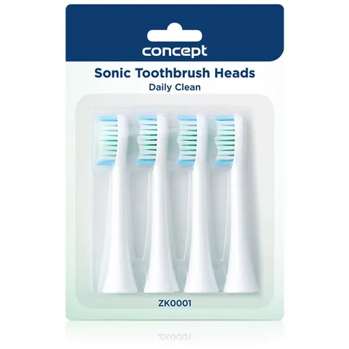 Concept Perfect Smile Daily Clean testine di ricambio per spazzolino for ZK4000, ZK4010, ZK4030, ZK4040 4 pz