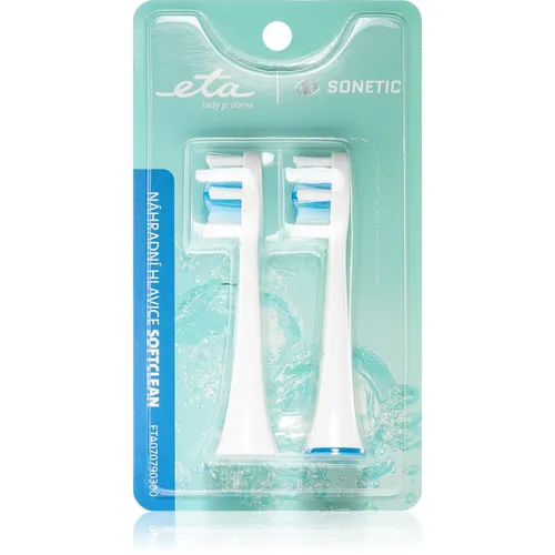 ETA Sonetic SoftClean 0707 90300 testine di ricambio per spazzolino For ETAx707 2 pz