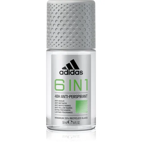 Adidas Cool & Dry 6 in 1 antitraspirante roll-on per uomo 50 ml
