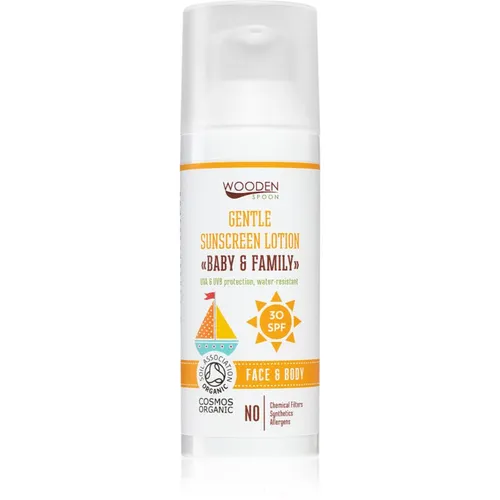 WoodenSpoon Baby & Family latte abbronzante protettivo SPF 30 50 ml
