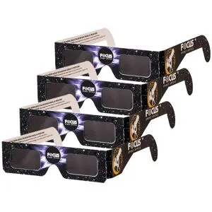 Focus Solförmörkelseglasögon (4-pack)