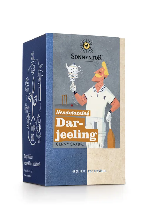 Sonnentor - Neodolatelný Darjeeling bio, černý čaj,  27 g porc. dvoukomorový